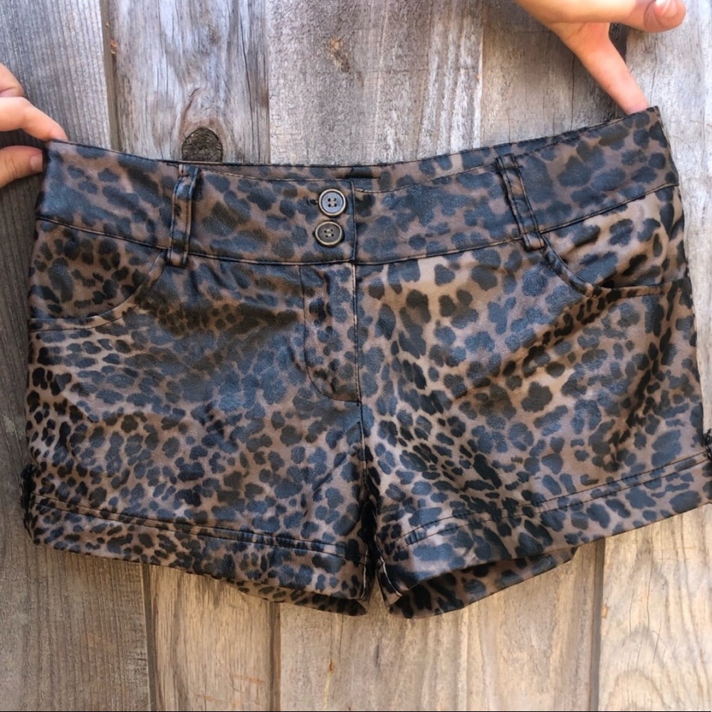 Leopard Print Shorts